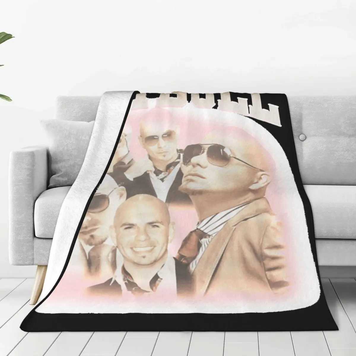 

Mr. Worldwide Pitbull Flannel Blankets Awesome Throw Blankets for Home Hotel Sofa 150*125cm