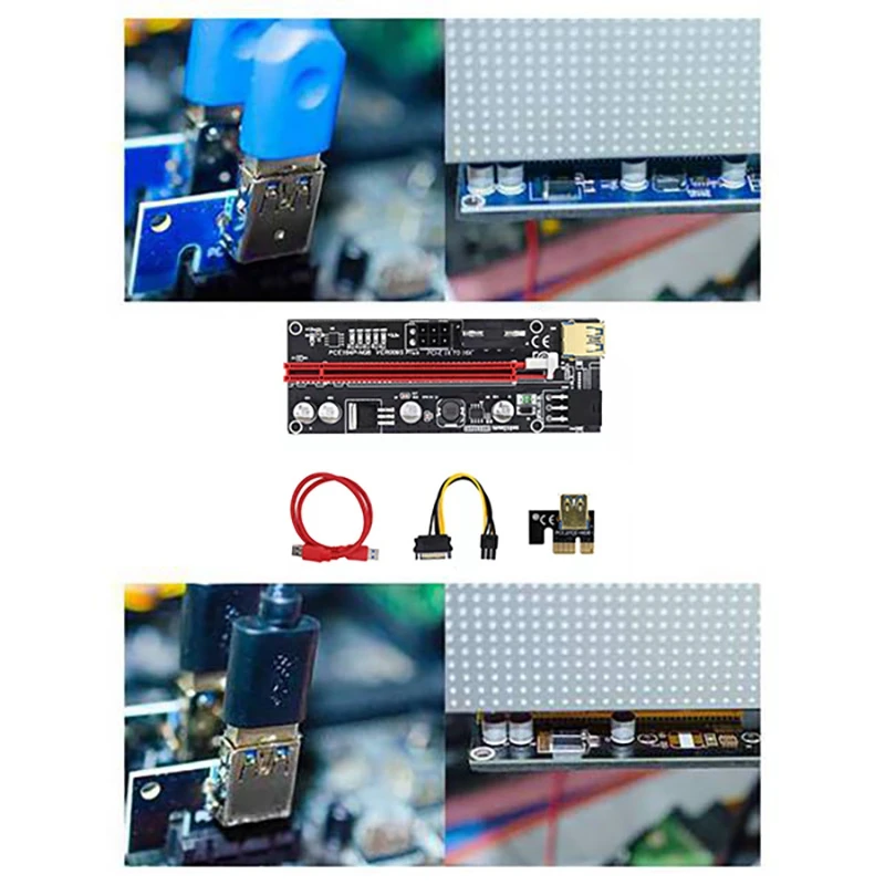 Графическая карта расширения PCIE Riser от 1X до 16X для графического процессора