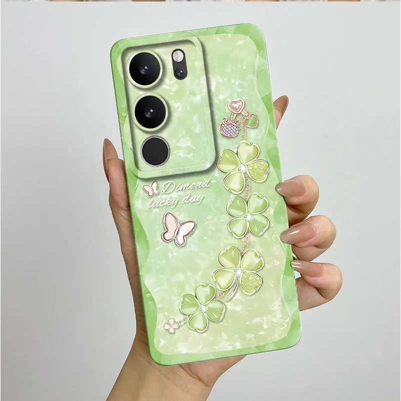 Фото Для Vivo V29 5G Эстетический роскошный чехол Жидкий мягкий силиконовый чехол для телефона Vivo V 29 V29 Pro V29e V2317 VivoV29 Задняя крышка №3