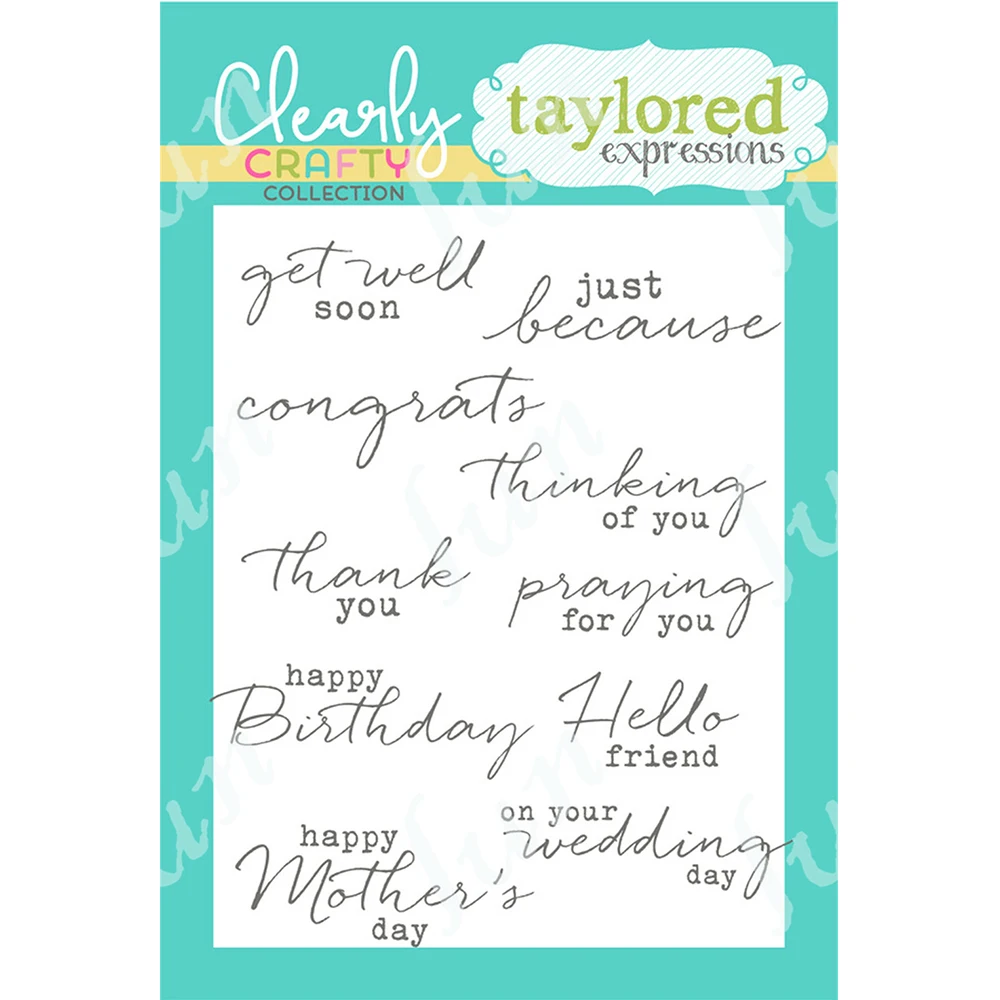 

Signature Sentiments Hot Sell NEW Silicone Stamps Handmade DIY Greeting Cards Gift Photo Album Decoration Paper Crafts Stencils