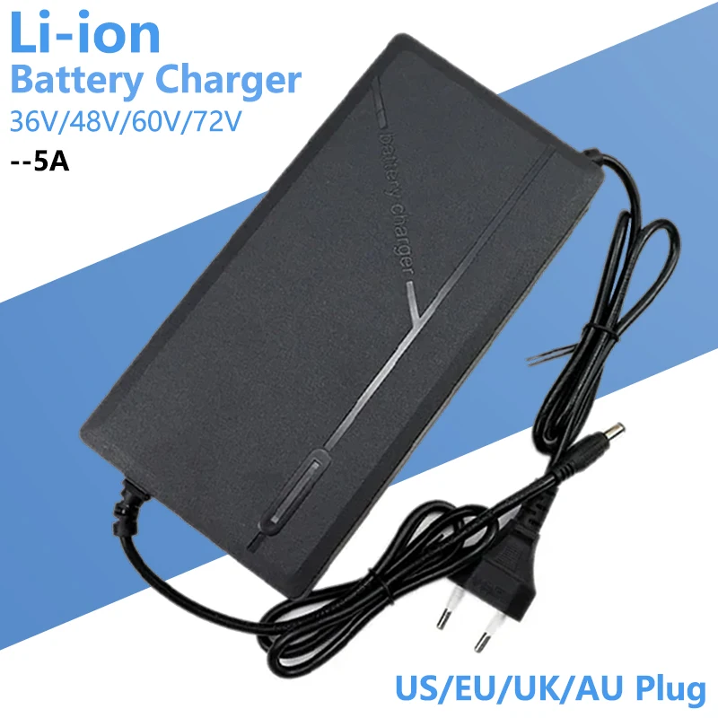 

Зарядное устройство для литий-ионных аккумуляторов, 36 В, 48 В, 60 в, 72 в, 5a, 10S, 13S, 16S, 20S, 42 в, 54,6 в, 67,2 в, 84 в