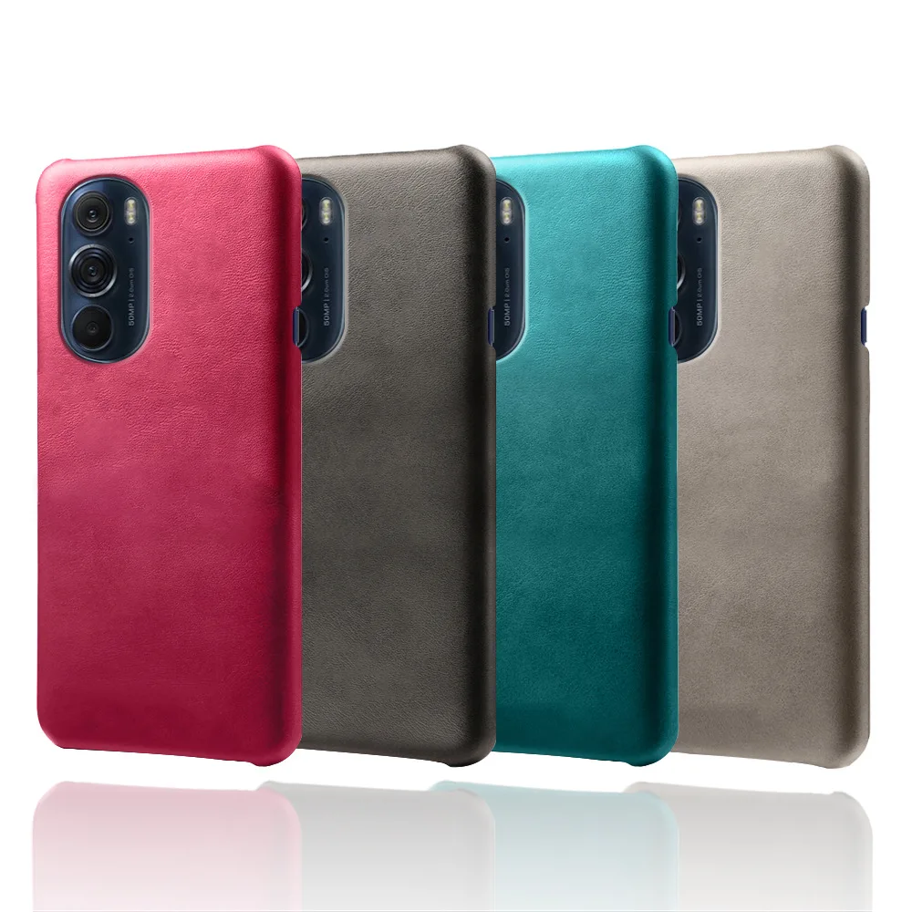 

Чехол для телефона Motorola MOTO Edge X30 S30, задняя крышка из искусственной кожи в стиле ретро, жесткая задняя крышка из поликарбоната с защитой от па...