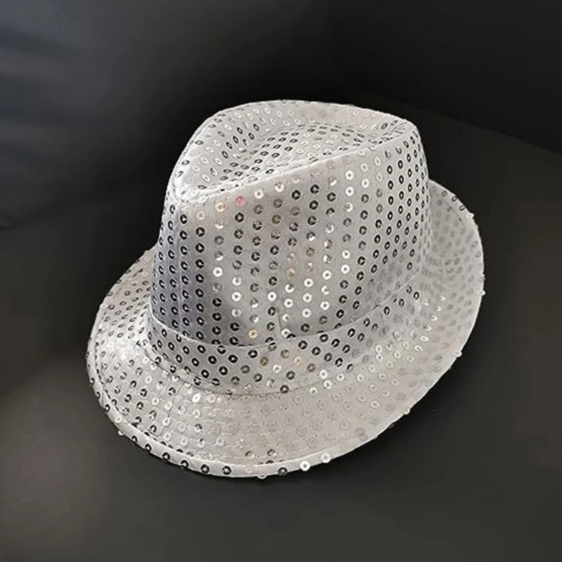 

Красочная шляпа Марди Гра с галстуком в комплекте Панама Шляпа для детей-подростков Рэпер Галстук