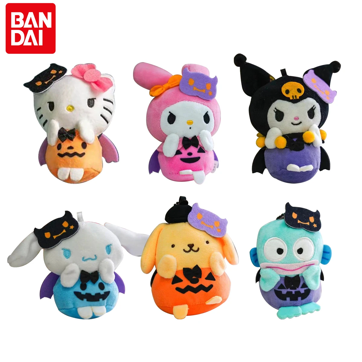 

Хэллоуин серия, демон, Hello Kitty Kuromi Cinnamoroll Hangyodon, плюшевые игрушки, Kawaii, аниме, дети, мягкая плюшевая кукла