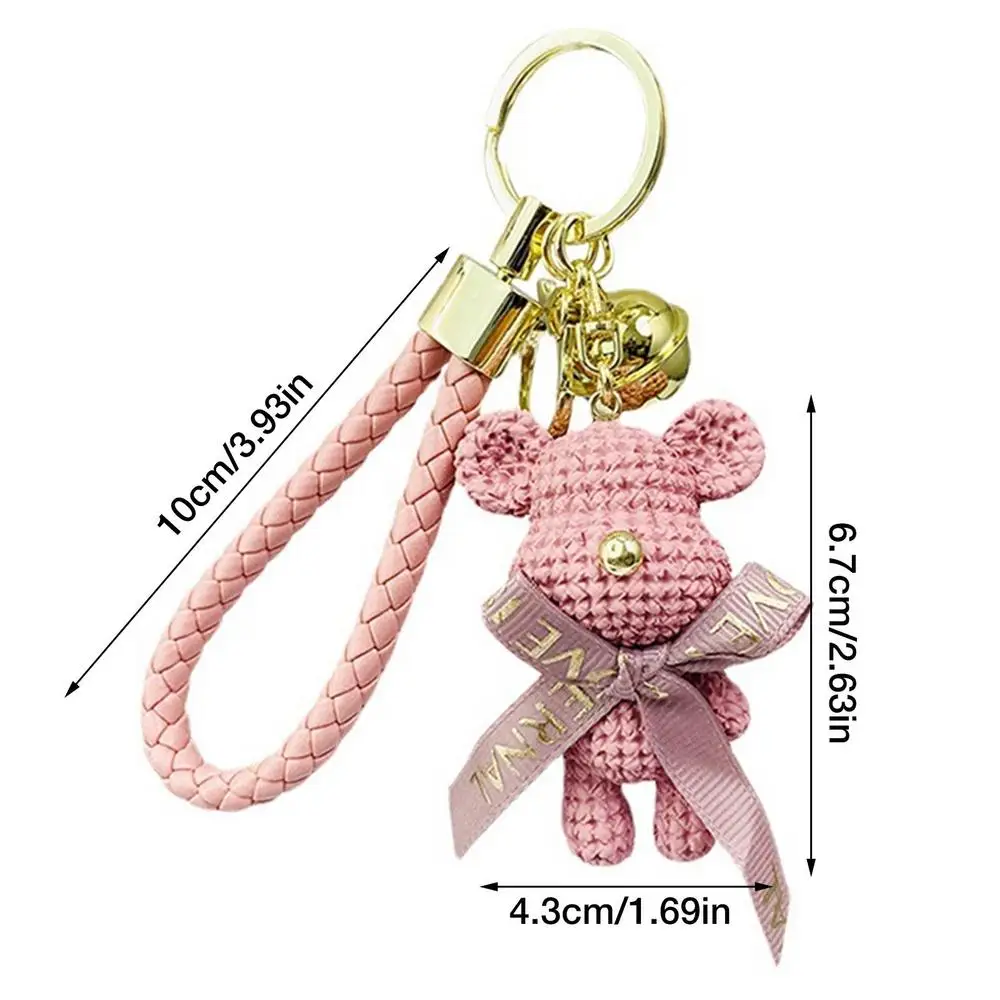 

Брелок для ключей с медведем из смолы для мужчин и женщин, подвеска для пары сумок, брелок для автомобильных ключей, аксессуары, брелок, подарок для друзей