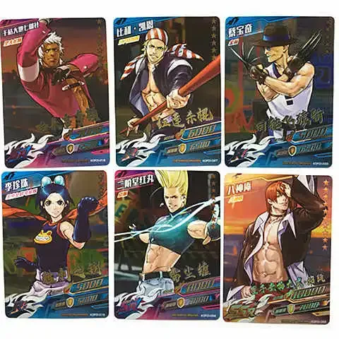Фото Коллекционные карты The King of Fighters: редкие AR-карты, боевые UR-карты с золотой фольгой, карты Kyo Kusanagi, Iori Yagami, SSR-карты с блестящей фольгой. №3