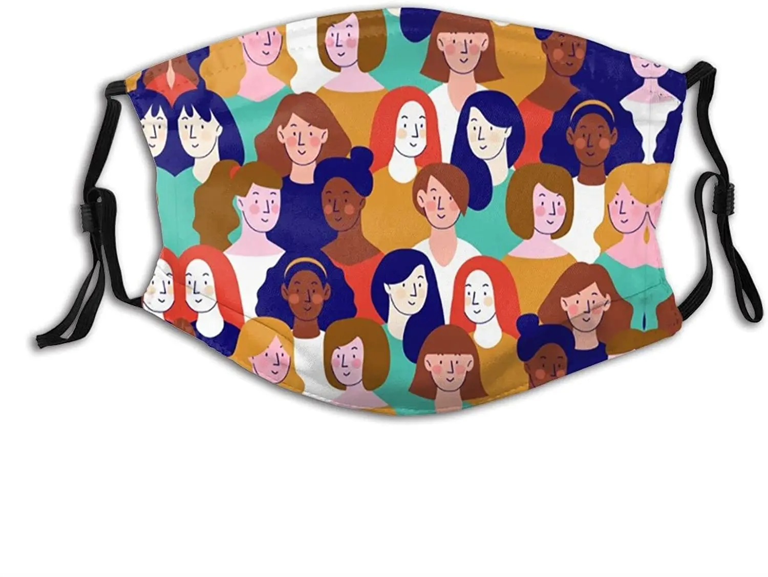 

Feminism Girl Power Face Mask Scarf, Washable Reusable Cloth Mask Balaclava with 2 Filters, for Men Women Adult