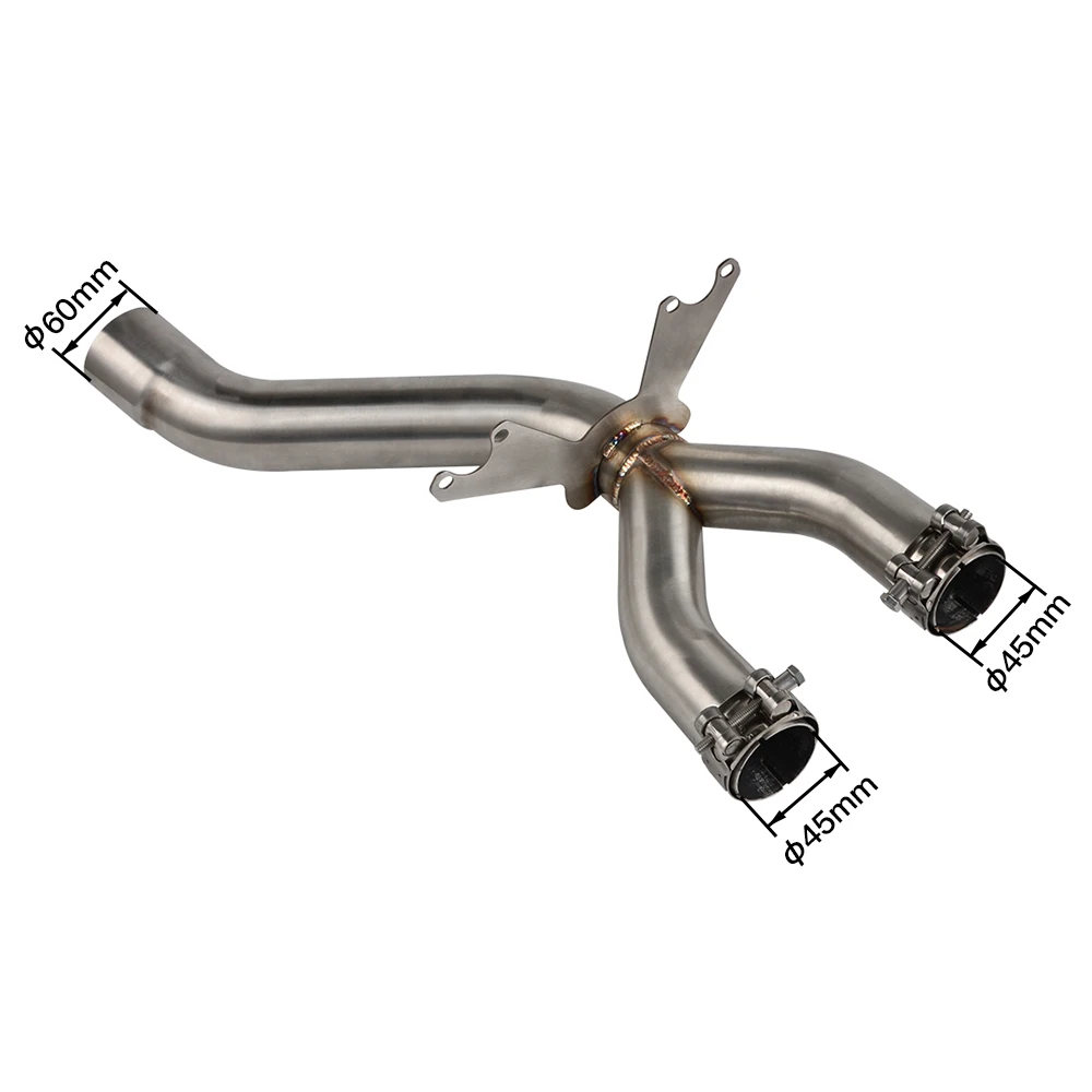 

For BMW S1000RR 2012 2013 2014 Motorcycle Middle Exhaust Link Pipe Stainless Steel Escape Connection Pipe System