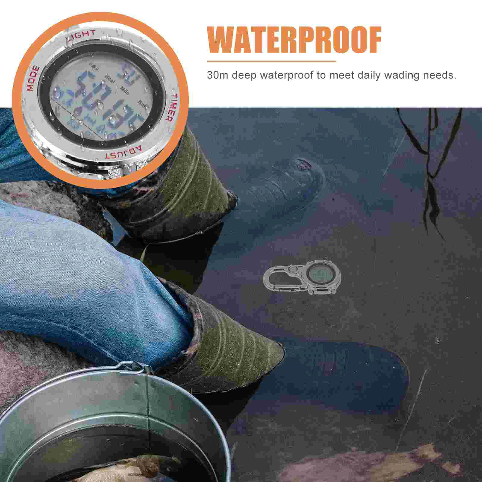 Luminous Watch Metal Belt Fob Climbing Accessory Key Chain Hooks Multifunctional Buckle Hook Hanging