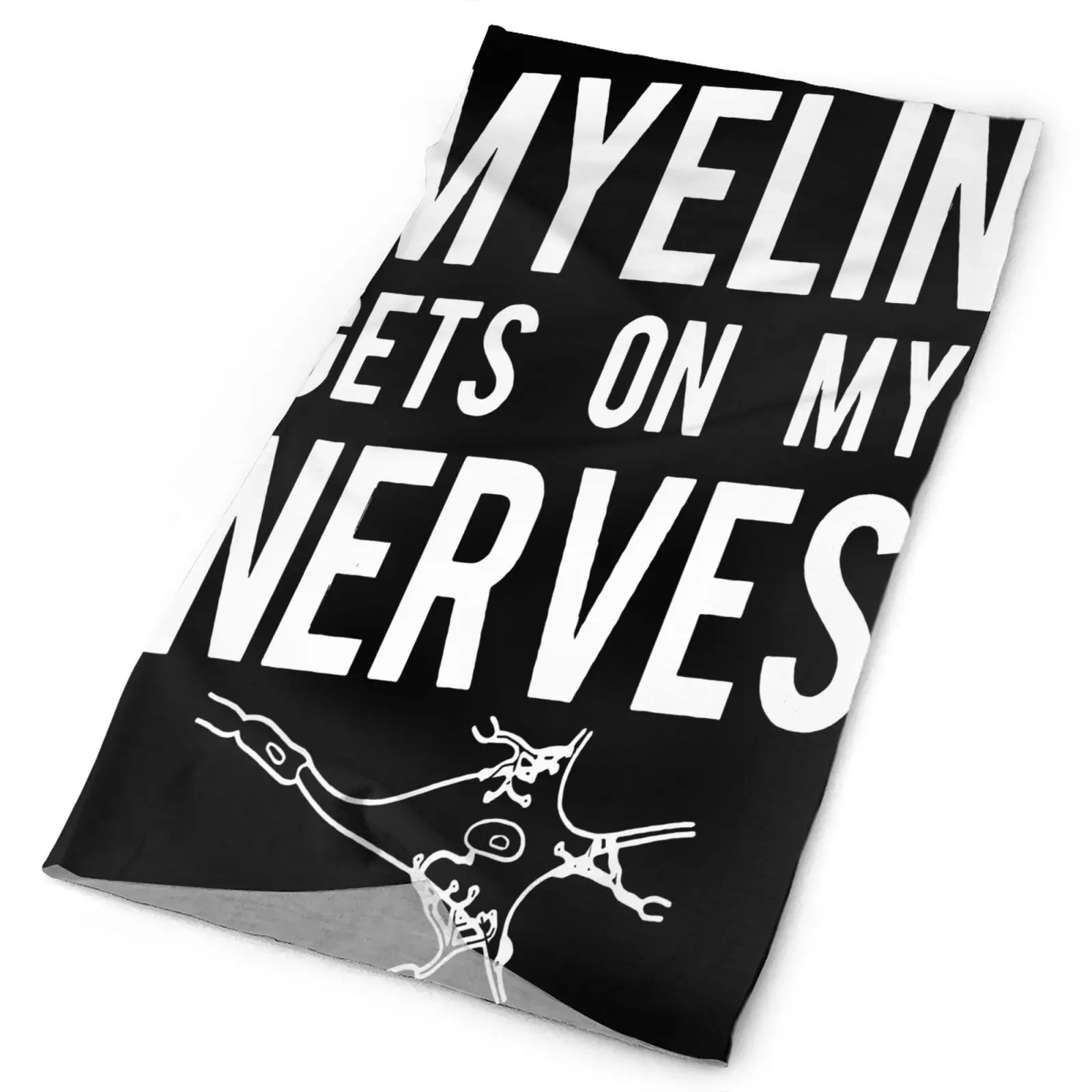 Neuroscientist Biology Myelin On Nerves Men's Bandana Neck Warmer Snood Scarf For Snowboard Buff Mask Buff Mask Military Scarf
