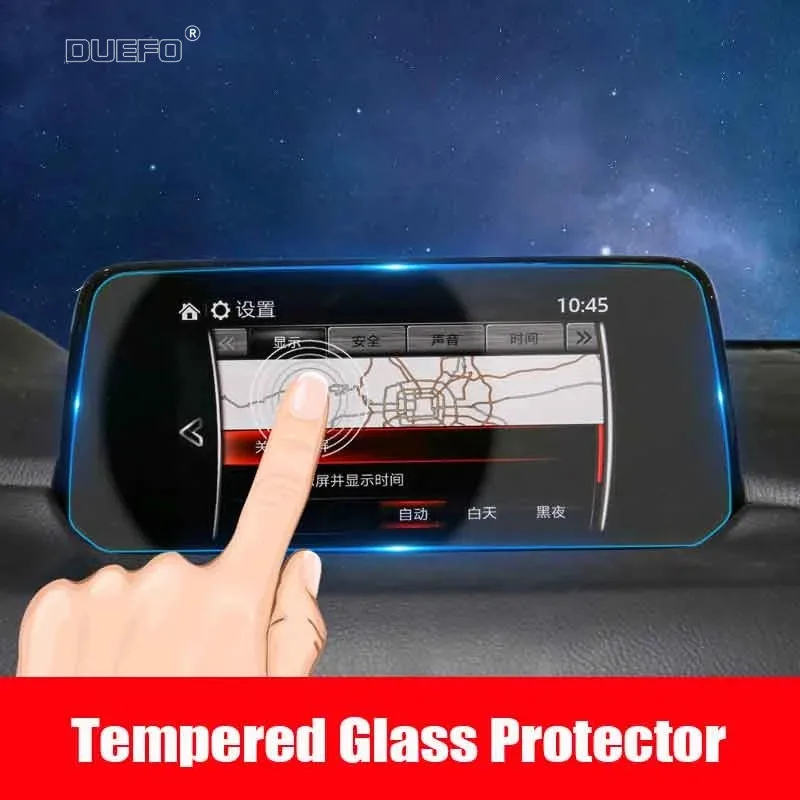 

For Mazda CX-5 CX5 2021 2022 Car Navigation Screen Tempered Glass Protector Film Auto Interior Anti-scratch Film Fittings