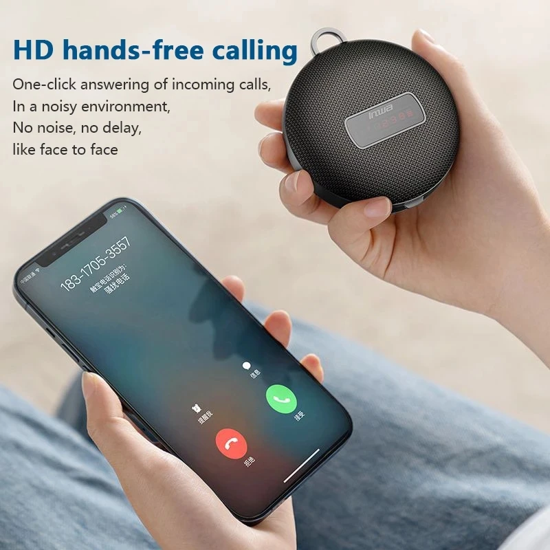 Фото Портативная Bluetooth-Колонка Caixa De Som, музыкальная Беспроводная мини-колонка с сабвуфером №4