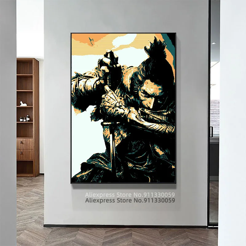 Sekiro плакат на холсте художественная живопись настенный художественный