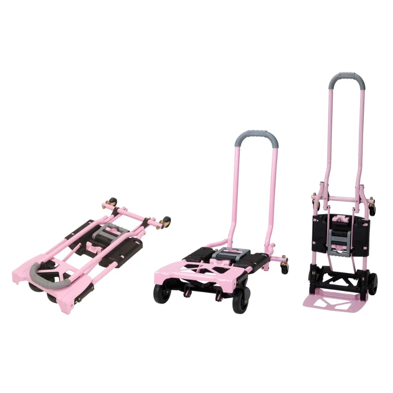 

Cosco Shifter Multi-Position Folding Hand Truck and Cart, Pink