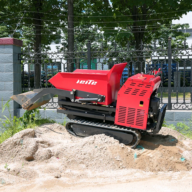 Садовая техника мини-самозагружающийся гусеничный погрузчик мини-самосвал 500 кг