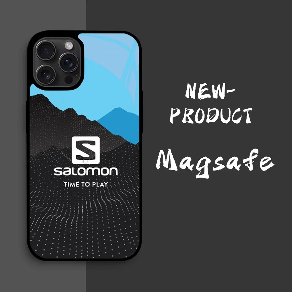 Чехол для телефона S-Salomon-LY IPhone 16 15 14 13 12 11 Pro Xs Max Mini XR X 7 8 Plus роскошный зеркальный