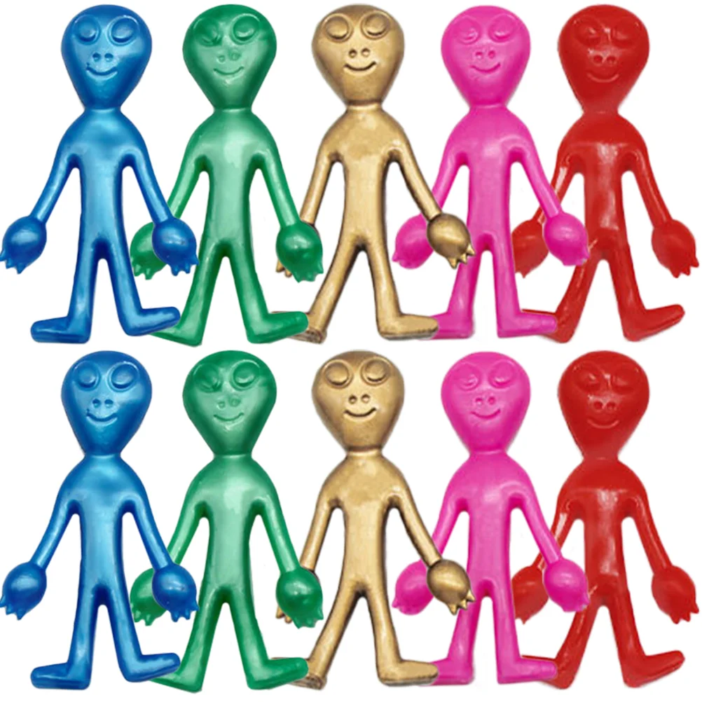 

20 Pcs Elastic Alien Adorable Squeeze Toy Toys Cartoon Tpr Soft Material Party Old Customers Boys Gift
