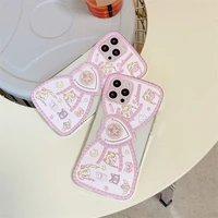cute bow sailor moon with stand phone cases for iphone 13 12 11 pro max xr xs max x back cover