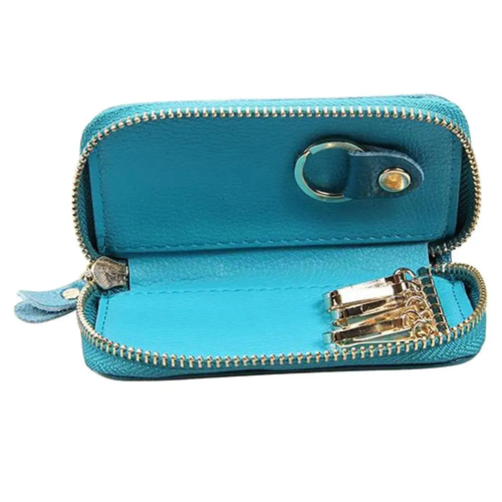 

Мужской держатель для карт, модный кошелек, кожаный мужской женский держатель для карт с искусственной молнией и автомобильными ключами