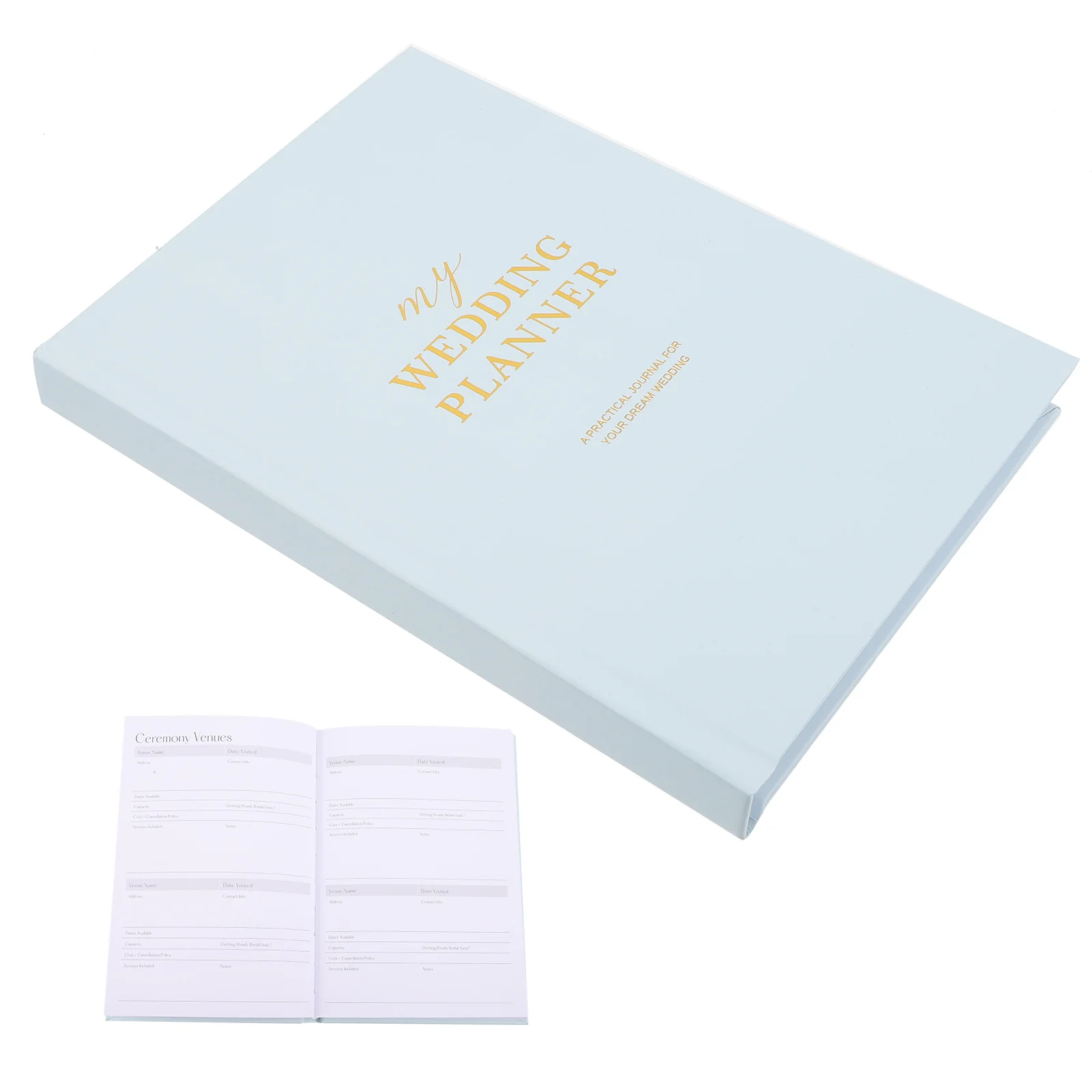 

Wedding Planner Notepad Notebook Writing Bride Countdown Calendar Exquisite Delicateengagement Gift Decorative Elegant