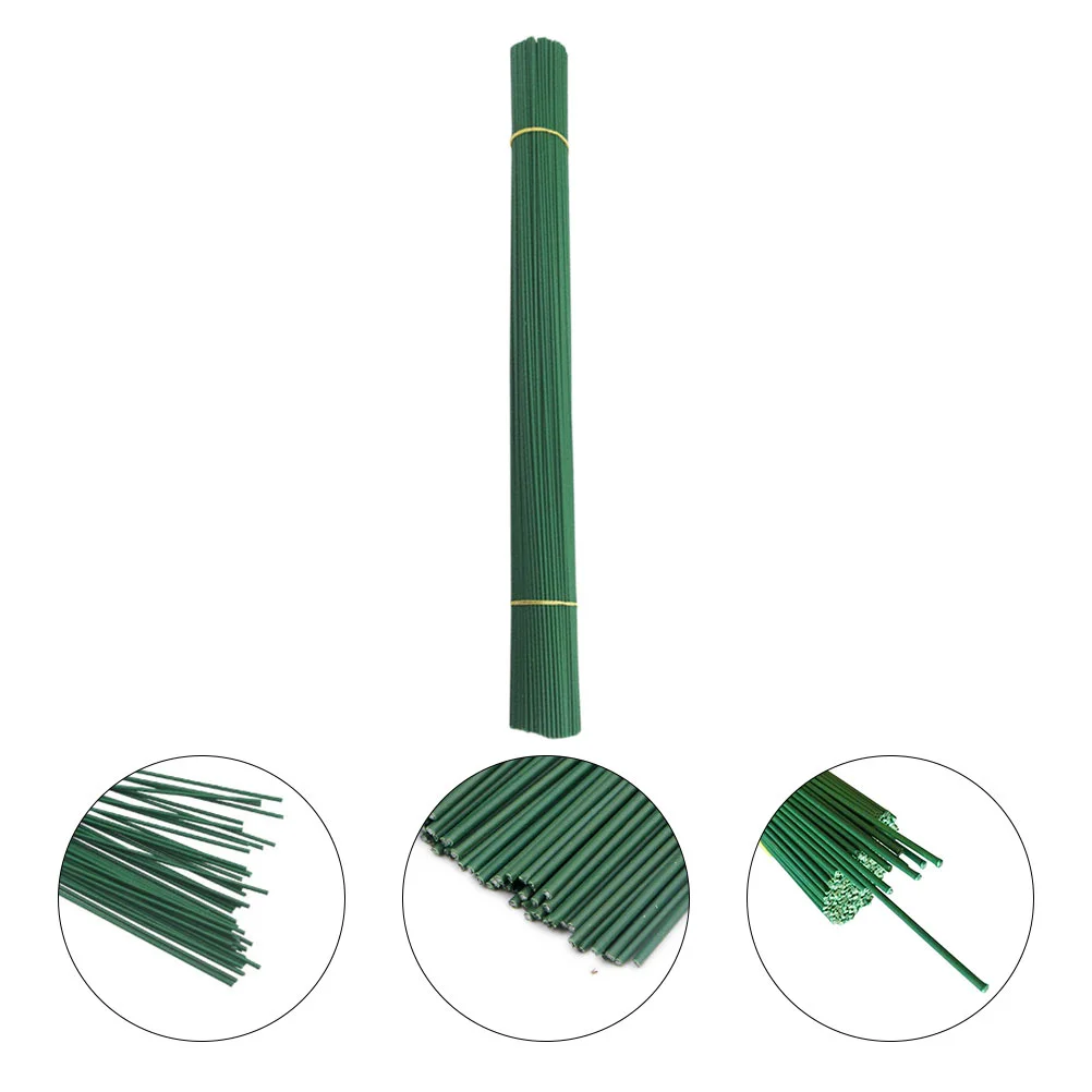 

100 Pcs Craft Floral Stems Artificial Plants Artificial Flower Stem Vase Fillers Fake Flower Pole Roses DIY