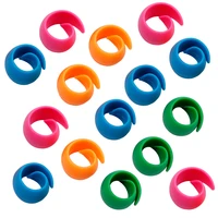 miusie 51015 pcs colorful spool bobbin clamps sewing tool accessories holders keep thread spools from unwinding peels