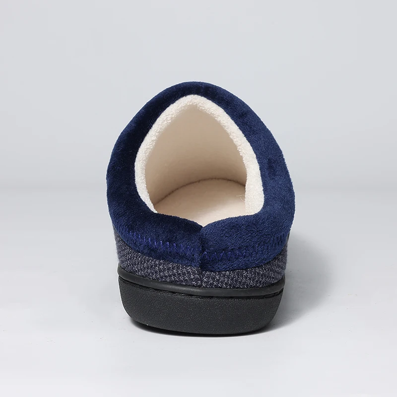 Зимние приятные для кожи хлопковые тапочки Smile Pop мужчин домашние теплые удобные