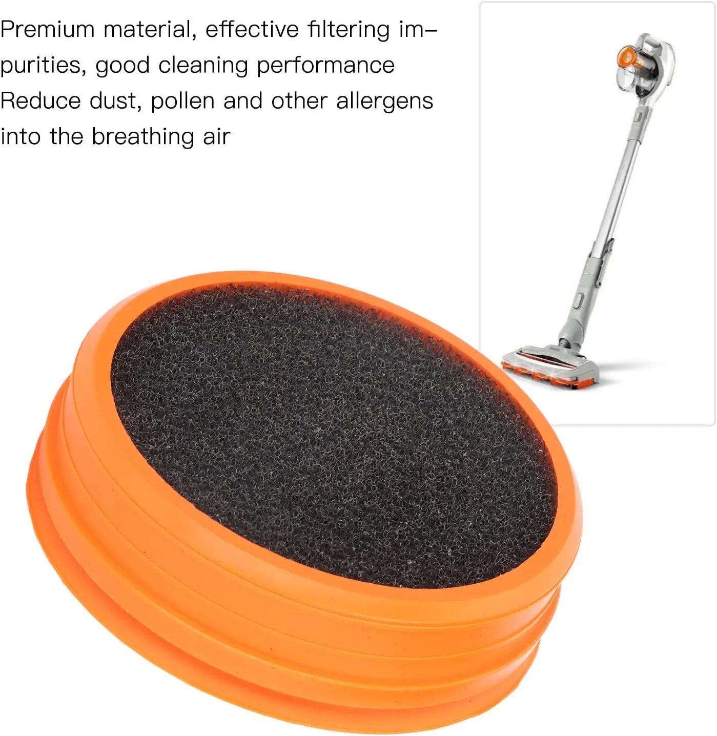 Моющийся Hepa-фильтр для пылесоса Philips FC8009 FC8081 FC6723 FC6724 FC6725 FC6726 FC6727 FC6728 FC6729