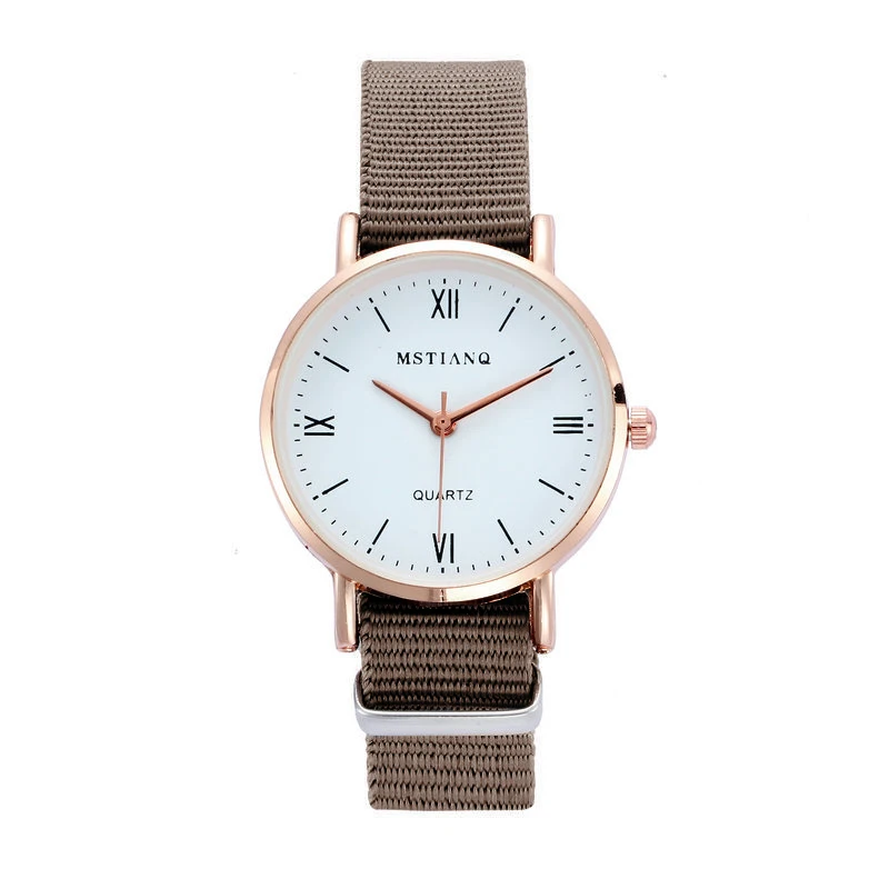 

Luxury WristWatch Women Fashion Casual Nylon Strap Watches Simple Ladies' Small Dial Quartz Clock Dress Wristwatches