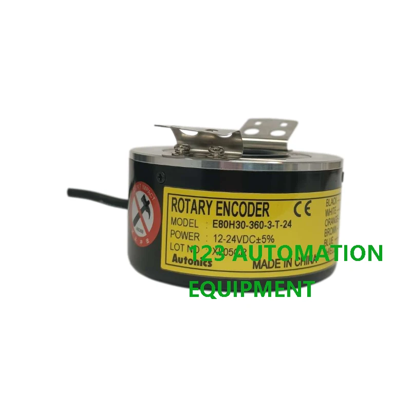 Фото Аутентичный новый Autonics E80H30-60 100 360 500 1024-3-T-24 100 360 1024-3-N-24 1024-6-L-5 Инкрементный полый поворотный энкодер №1