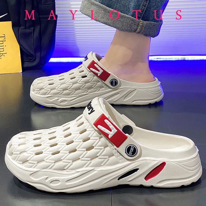 Мужские сандалии Нескользящие плоская подошва износостойкие комнатная и