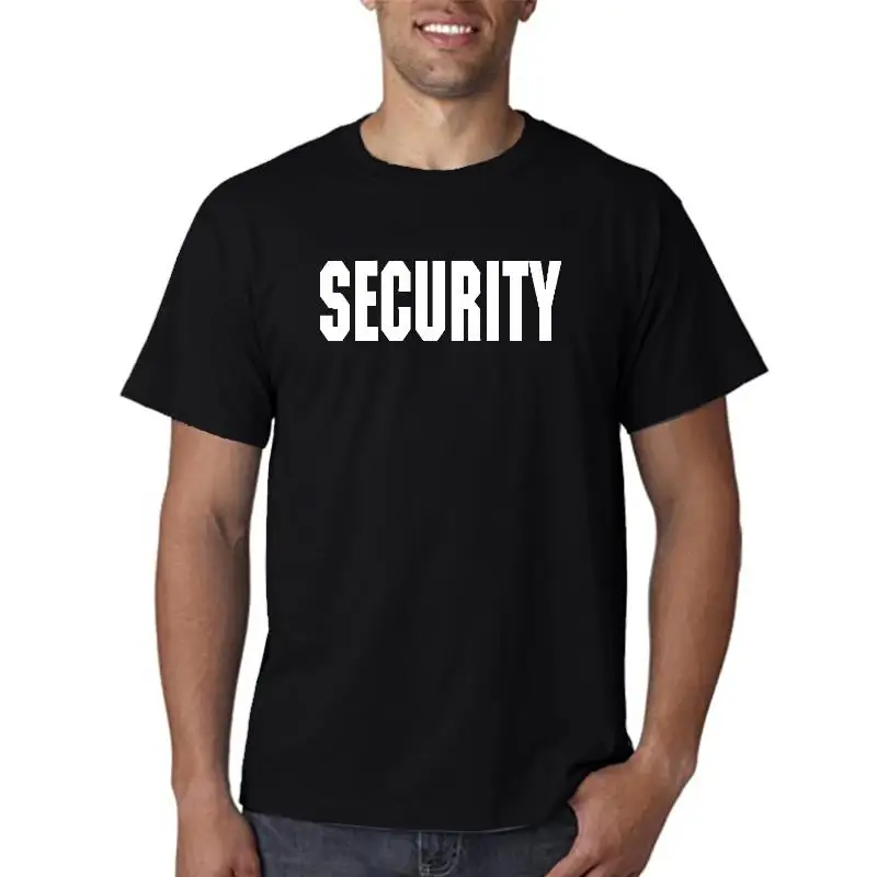 

Мужская футболка с надписью Security Front N Back