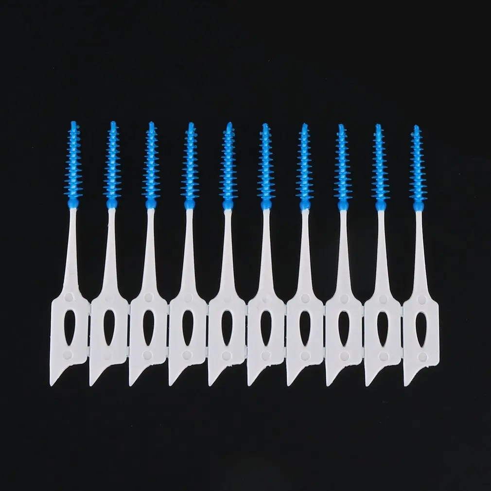 

40 прозрачных коробок, межзубная щетка, эластичный массаж, мягкая резиновая зубочистка двойного назначения, уход за полостью рта, очистка