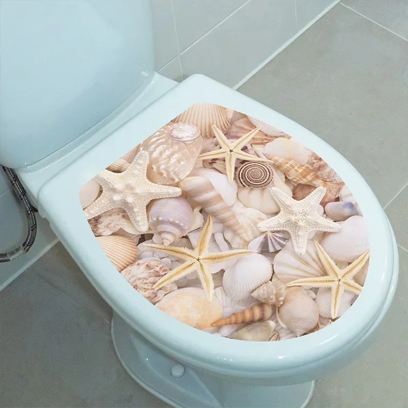 Морской пейзаж наклейка на крышку унитаза