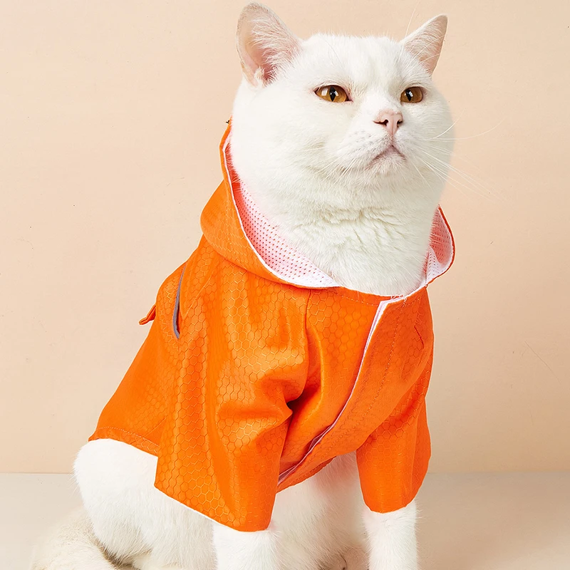 

Pet Raincoat Outdoor Activities Rainproof Cat Kitten Raincoat Rest Leisure Walking Teddy Dog Raincoat