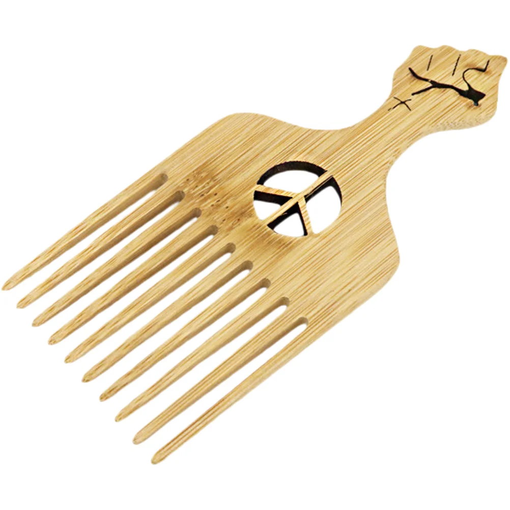 

Hair Comb Wooden Pick African Brush Afro Beard Wood Picks Brushing Care Tools Curly Parting Combs Braiding Detangle