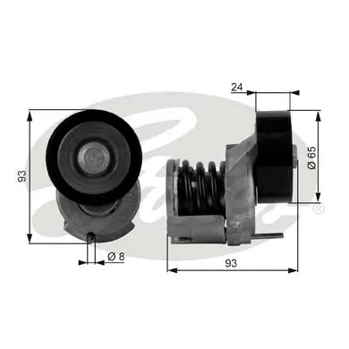 

T38439 ALTERNATOR tensioner bearing ( : A1 tfsi 8V tfsi 8V 1.4TFSI 16V V/A3 03 12 / : IBIZA 06 18 LEON