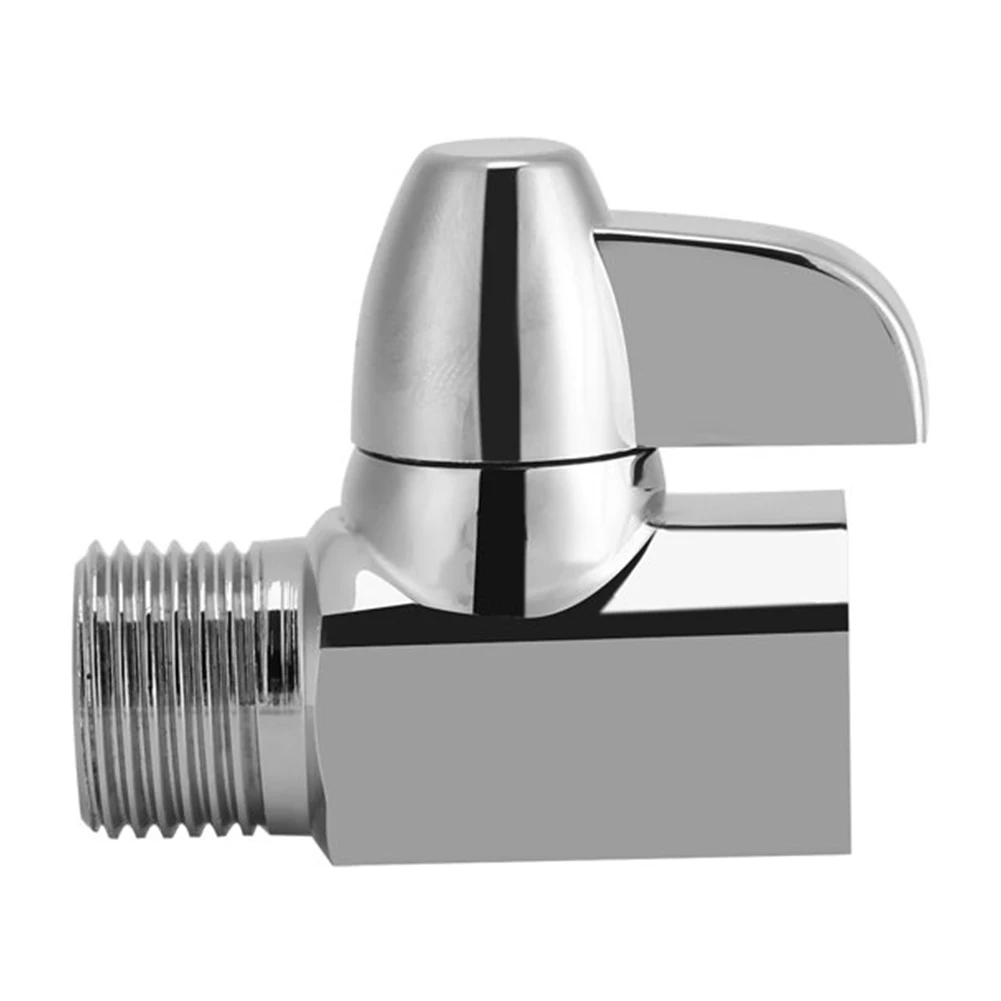

Faucets Fixtures Garden Diverter Valve 1 X Brass G1/2 Inch Plating T Shape Three Way Wall-Mount New Replacement
