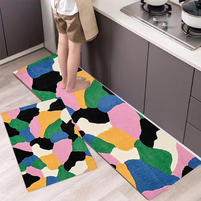

Colorful Bedroom Carpet Rugs Floor Non-Slip Tapices Kitchen Door Foot Mat Living Room Decoration Home Decor M131