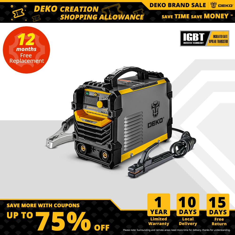 DEKO DKA серия 220V 4.1KVA инверторный Электрический сварочный аппарат MMA сварочная машина