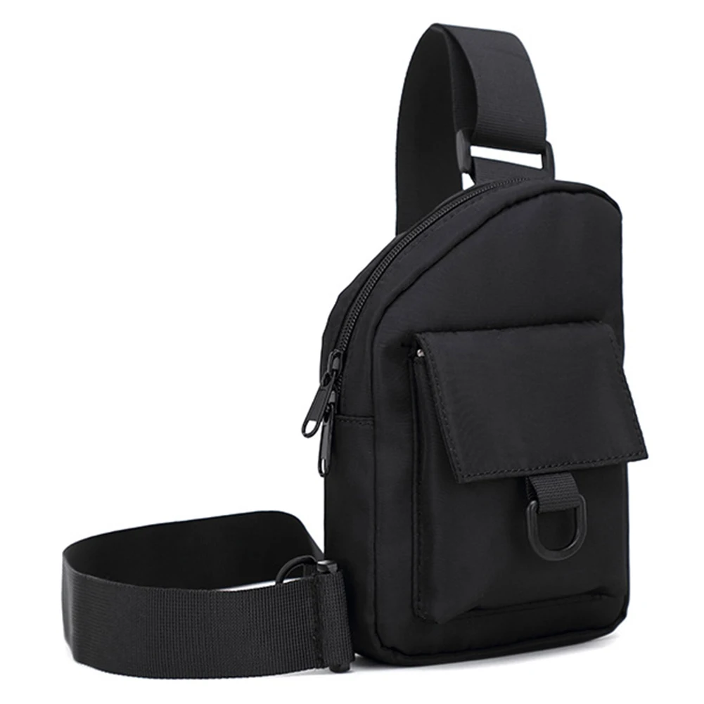 

Men Shoulder Bag Zipper Oxford Cloth Crossbody Handbags Solid Color Satchels Bags Lightweight Small for Travel Hiking Male Pouch