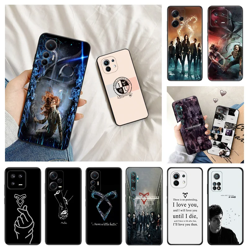 

Shadowhunters Soft Phone Cases For Redmi A1 10A 10C 11 Prime RedmiNote 12 Pro 11SE 11S 11E 11T 10 Lite 10S Black Matte Cover