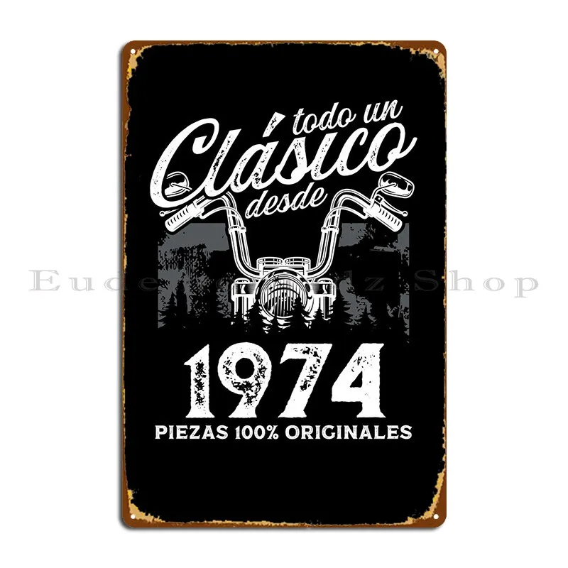 

Металлический плакат в стиле мотоциклиста 1974 для дома и гостиной