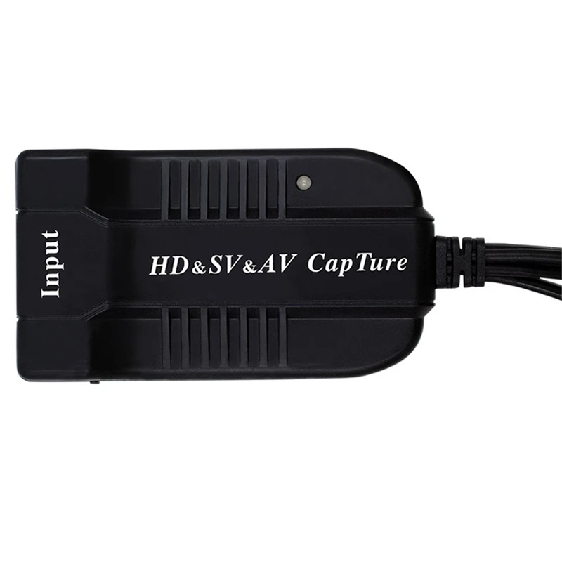 USB-карта видеозахвата VHS/HD/Hi8/DVD в цифровой преобразователь HD/RCA/S-Video USB2.0 устройство