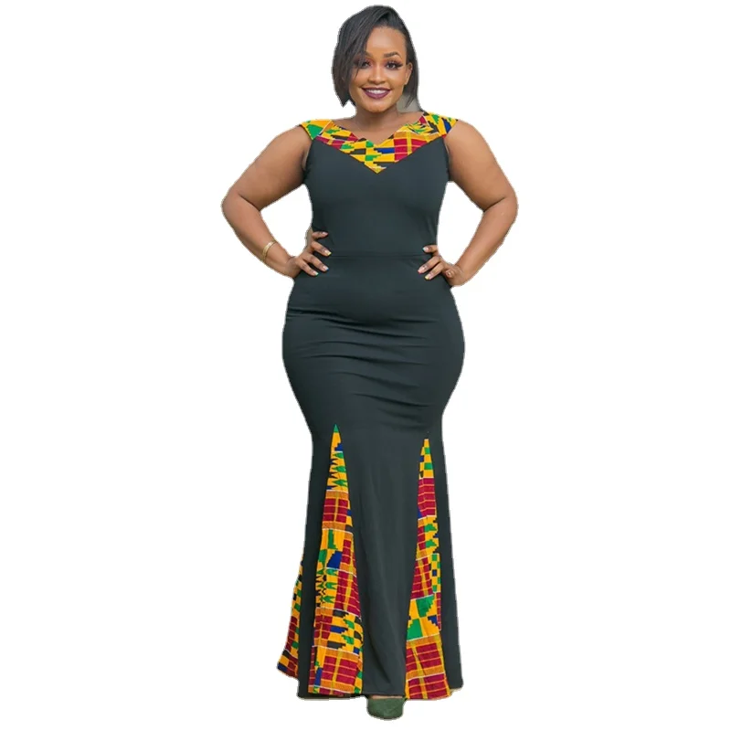 

Turkey Wears African Latest Dresses For Women 3XL 6XL Plus Size Mermaid Sexy Dress Traditional Ankara Dashiki Outfits Boubou