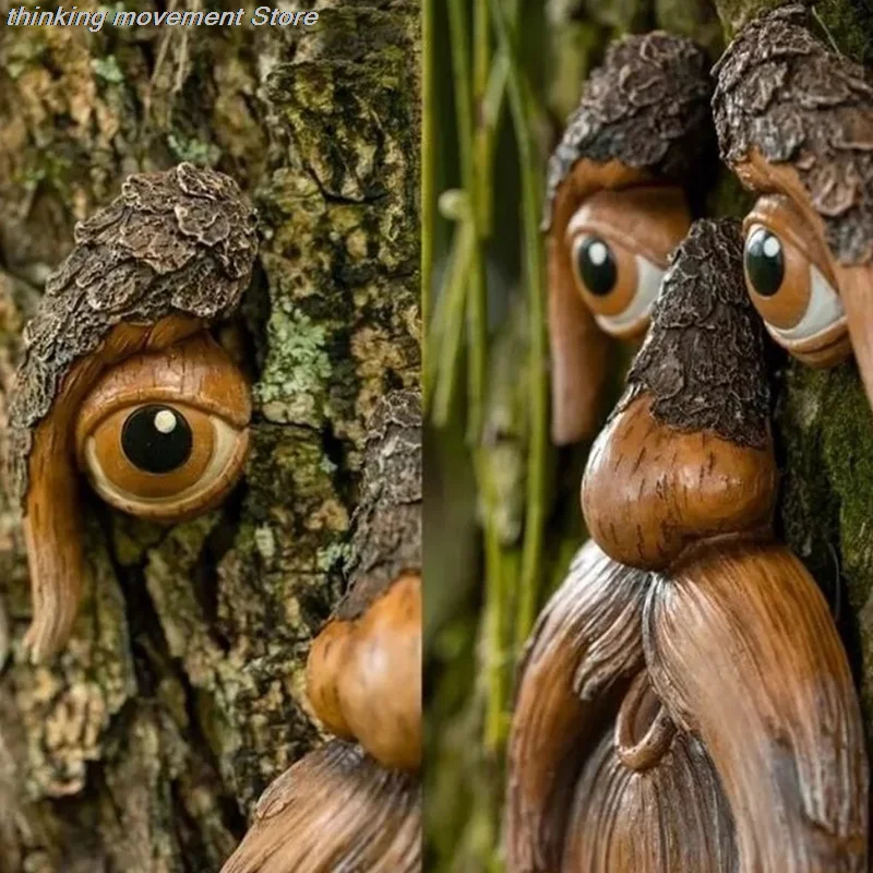 

2022 New Tree Monster Bird Feeder Garden Unique Decoration Outdoor and Indoor Resin Craft Decoration