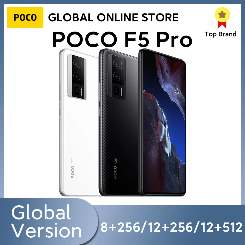 POCO F5 Pro Глобальная версия 256 ГБ/512 ГБ Snapdragon ® 8+ Gen 1 6 67 дюйма WQHD + 120 Гц AMOLED-точечный