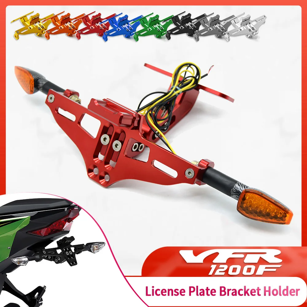 

For HONDA VFR1200F 2010 2011 2012 2013 2014 2015 2016 Motorcycle License Plate Bracket LED Light Tail Tidy Licence Holder