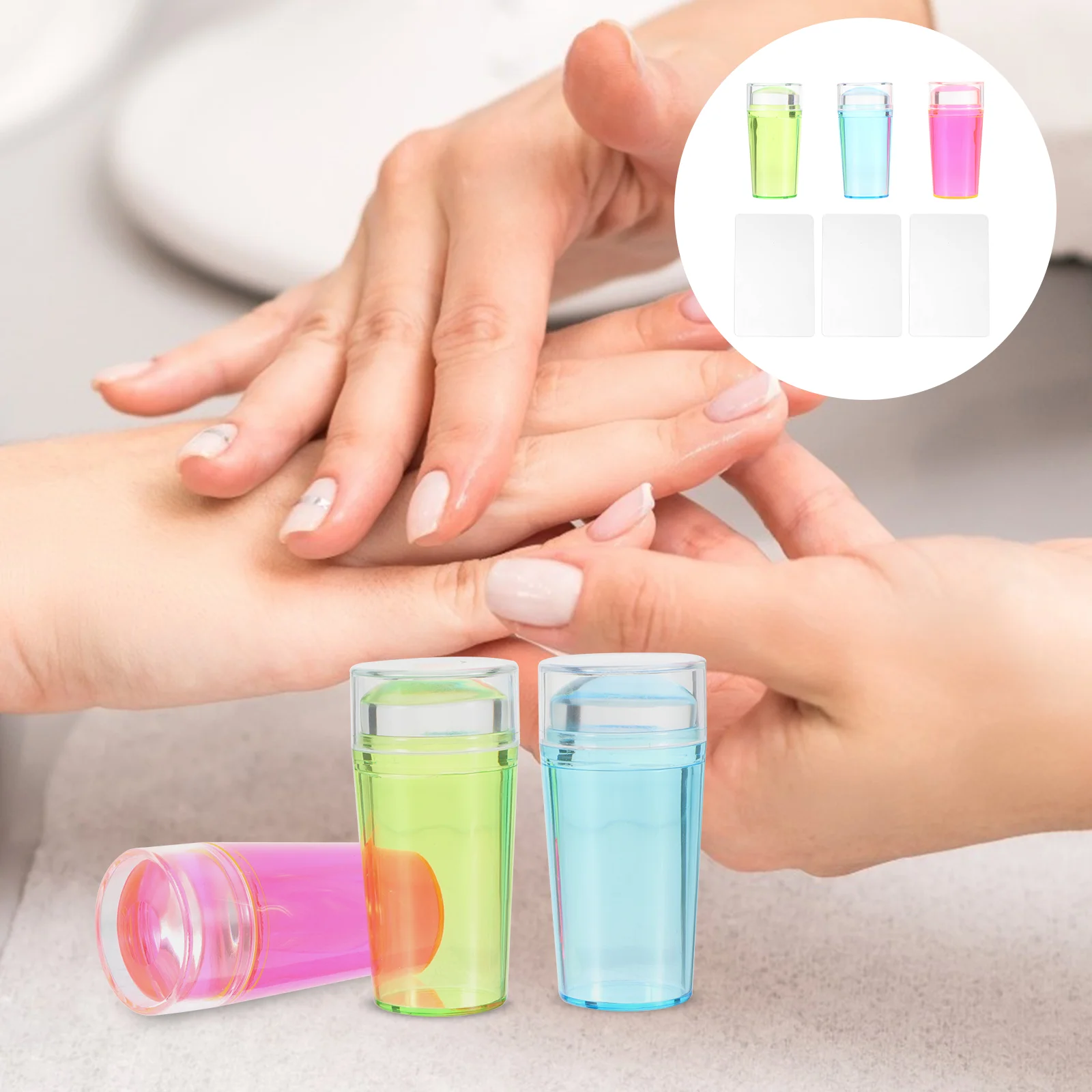 

3 набора, силиконовые инструменты для стемпинга ногтей