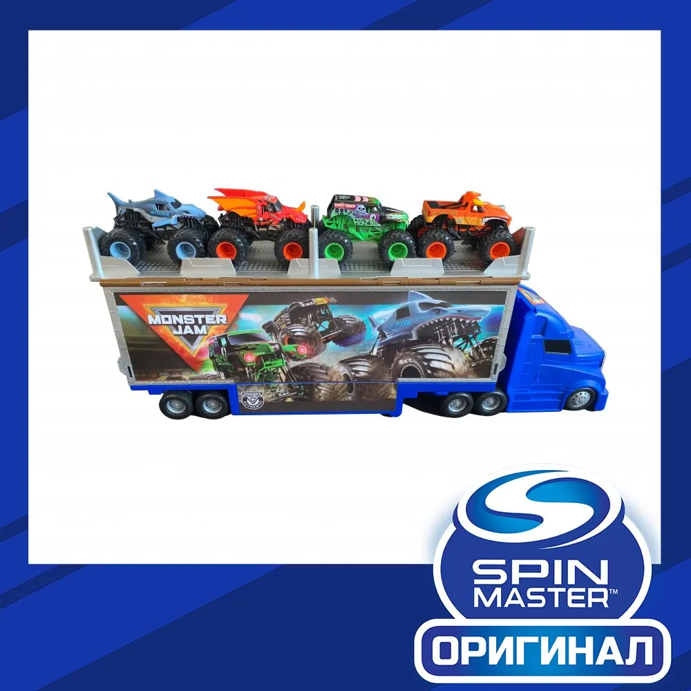 Игровой набор Монстр Джем Автовоз с машинкой 1:64 6058258 | Игрушки и хобби